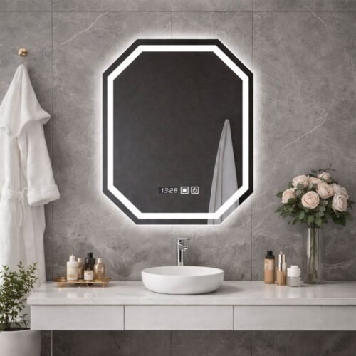 ESPEJO LED OCTAGONAL 60x80cm | TÁCTIL – BSA6154
