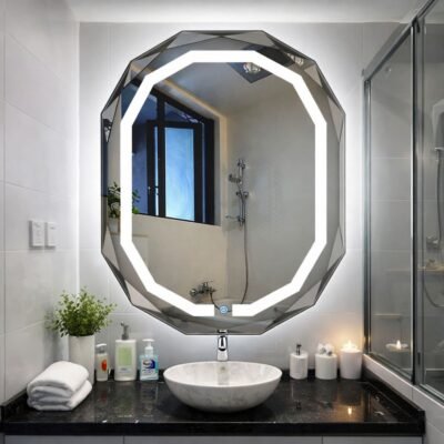 ESPEJO LED DIAMANTE 63x83cm | TÁCTIL – BSA6156