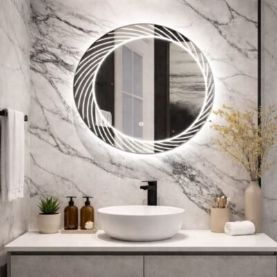 ESPEJO LED REDONDO 60X60cm | 3 LUCES – BSA6171