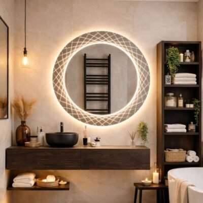 ESPEJO LUZ LED REDONDO 60x60cm | 3 LUCES | TÁCTIL – BSA6172