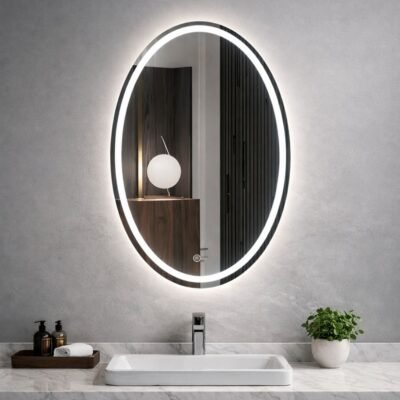 ESPEJO LUZ LED OVAL 50x70cm | 3 LUCES | TÁCTIL – BSA6175