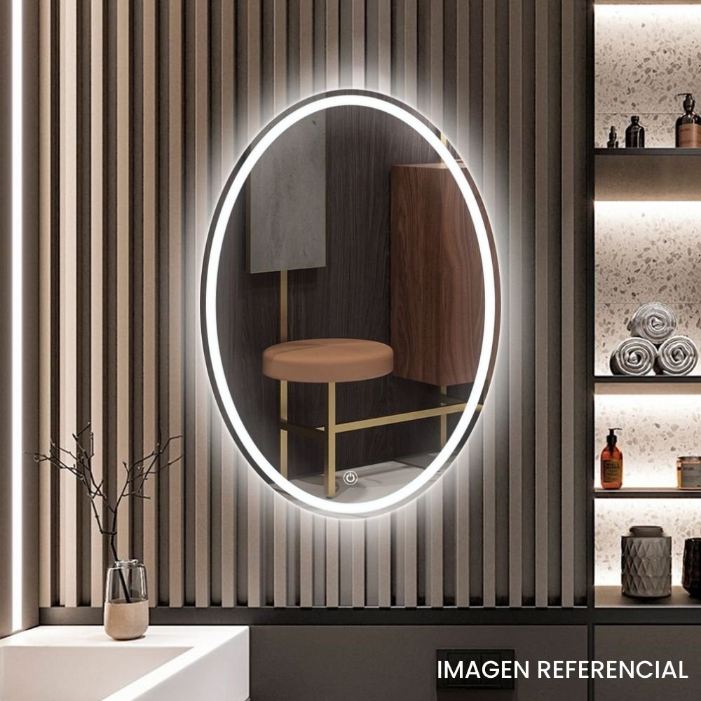ESPEJO LUZ LED OVAL 50x70cm | 3 LUCES | TÁCTIL – BSA6175 - Imagen 2