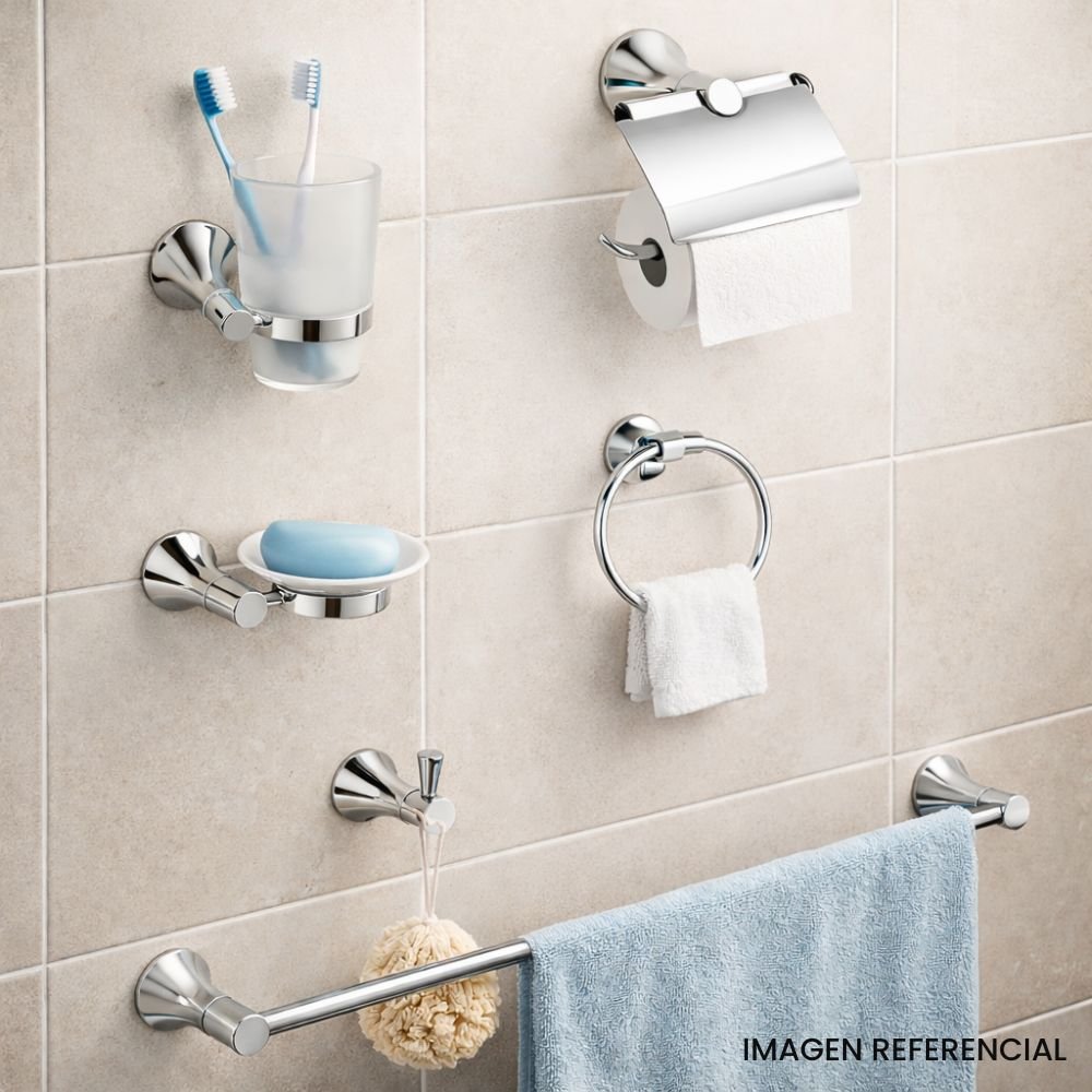 Accesorio de baño | 6 Piezas | Acero inoxidable - BSA5004 - Imagen 2