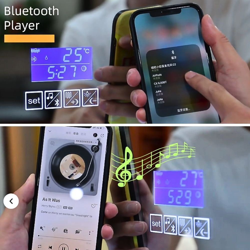 ESPEJO LUZ LED RECTANG. BLACK 60x80cm | 3 LUCES | TÁCTIL | PARLANTE | BSA6188-B - Imagen 3