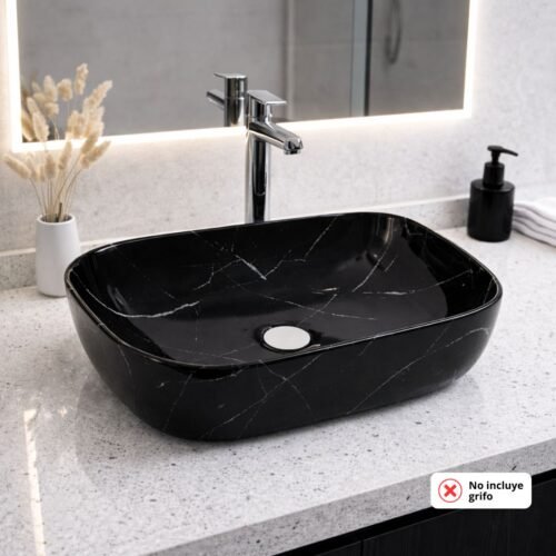 BOWL RECTANGULAR | NEGRO MARMOL BRILLANTE – BSA2814-LG