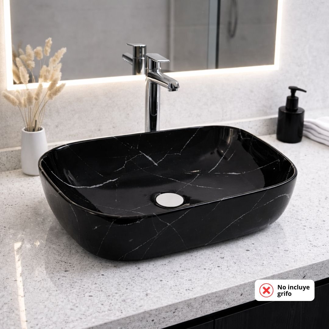 BOWL RECTANGULAR | NEGRO MARMOL BRILLANTE – BSA2814-LG