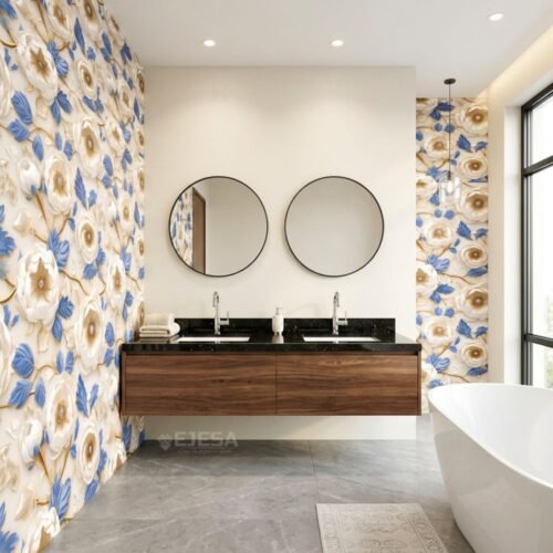 PORCELANATO VITRIF FLORAL BEIGE | 60X60 PCL CJ 1.44m2