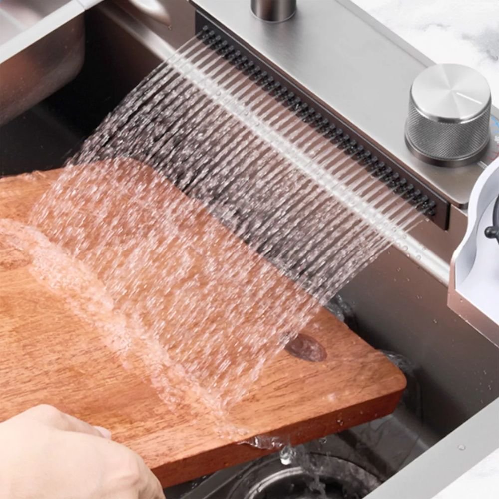 Combo Lavadero de cocina multifuncional | Plata | Acero inox + Accesorios – BSA6033 - Imagen 4