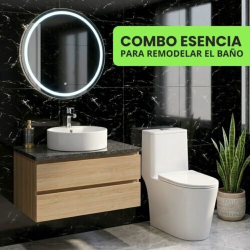COMBO – INODORO ONE PIECE BLANCO + BOWL CIRCULAR BLANCO