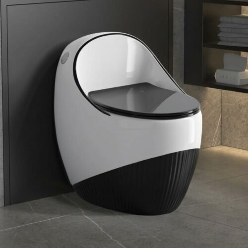 INODORO ONE PIECE | BLANCO Y NEGRO – BSA1235
