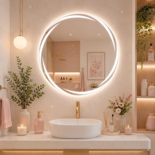ESPEJO LED CIRCULAR ELEGANTE 60x60cm | TÁCTIL – BSA6174