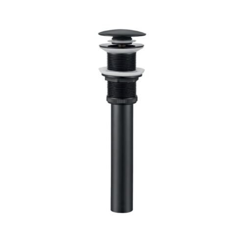Desague push up para bowl/Lavamanos – Negro mate